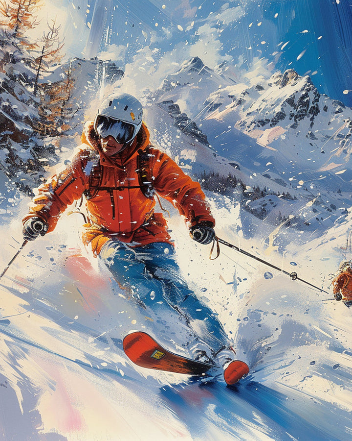 Skiing Cross Stitch Kits