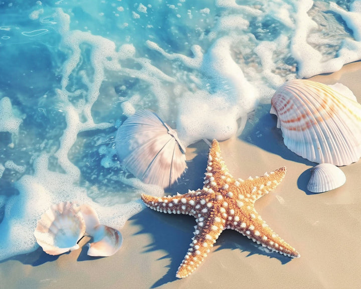 Sea Shells and Starfish Cross Stitch Kits