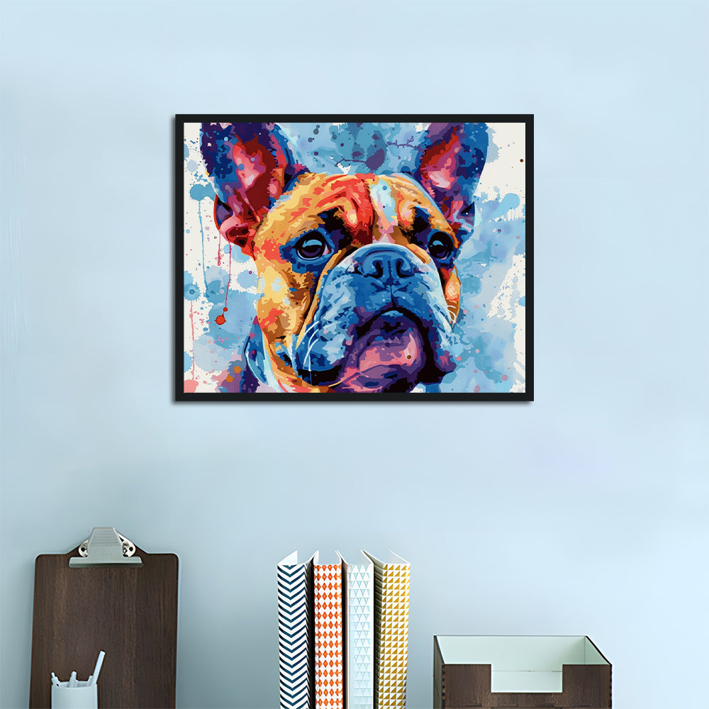 Color Bulldog Cross Stitch Kits
