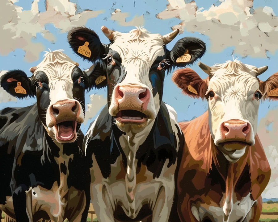 Three Cows Cross Stitch Kits