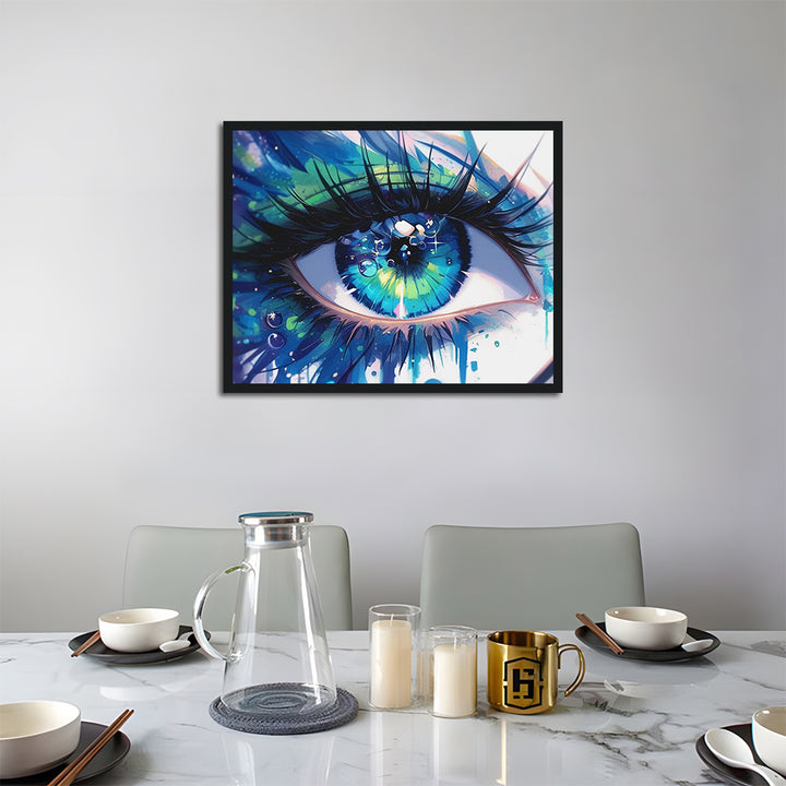 Blue-green Eyes Cross Stitch Kits