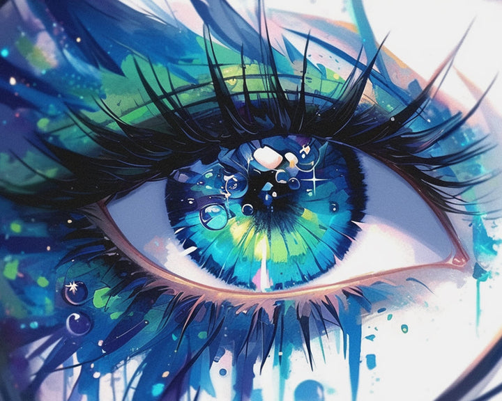Blue-green Eyes Cross Stitch Kits