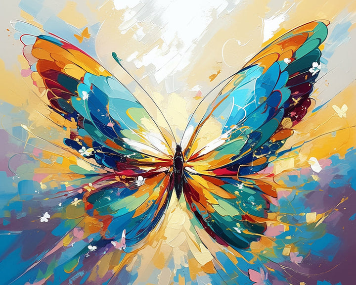 Oil Painting Butterfly Cross Stitch Kits