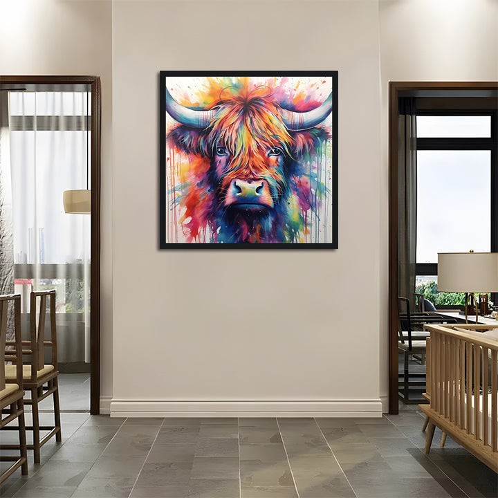 Watercolor Yak Portrait Cross Stitch Kits