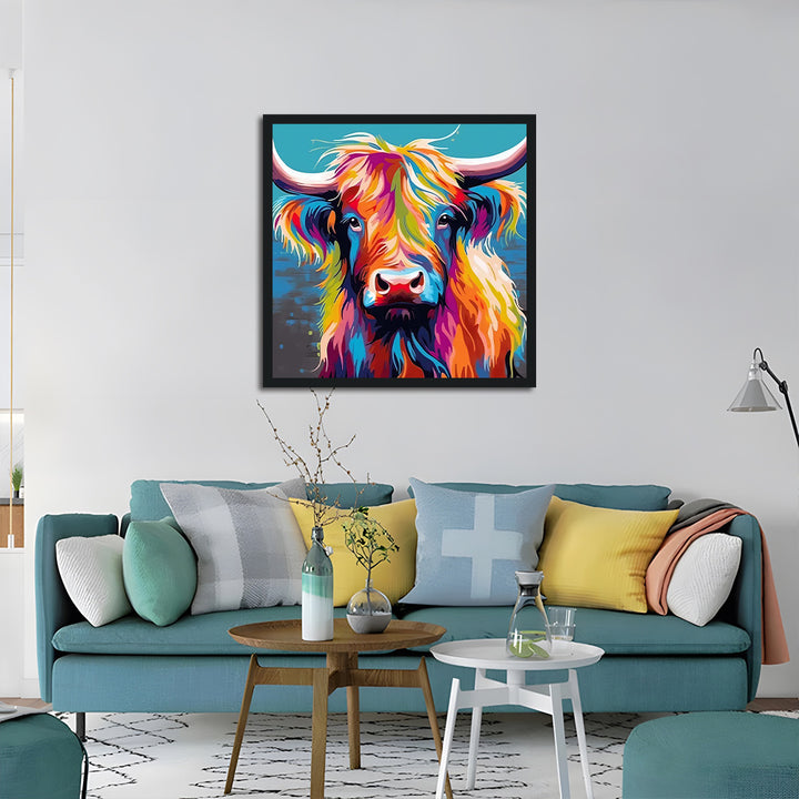 Colored Hair Yak Cross Stitch Kits