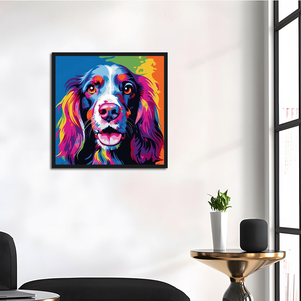 Smiling Big Eared Dog Cross Stitch Kits