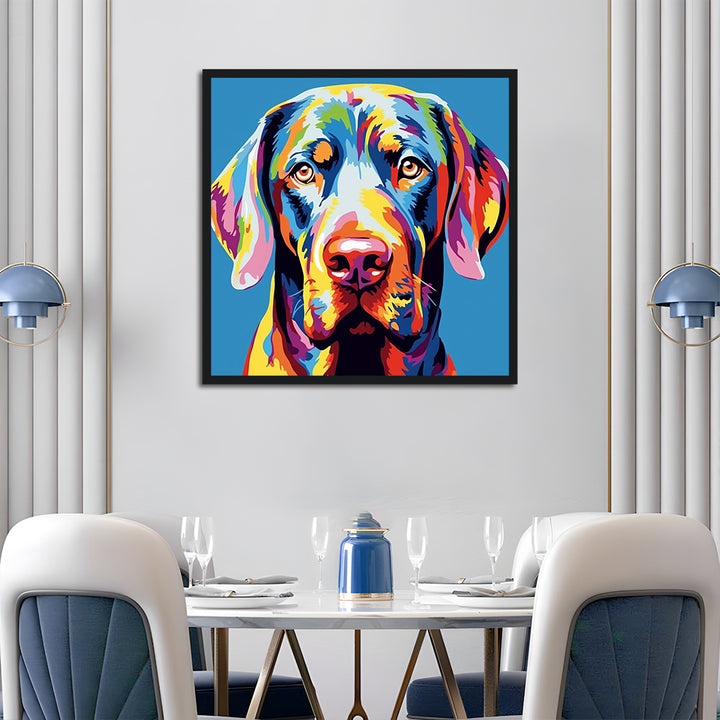 Colored Labrador Cross Stitch Kits
