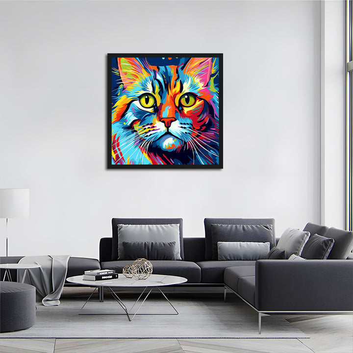 Colored Cat Cross Stitch Kits