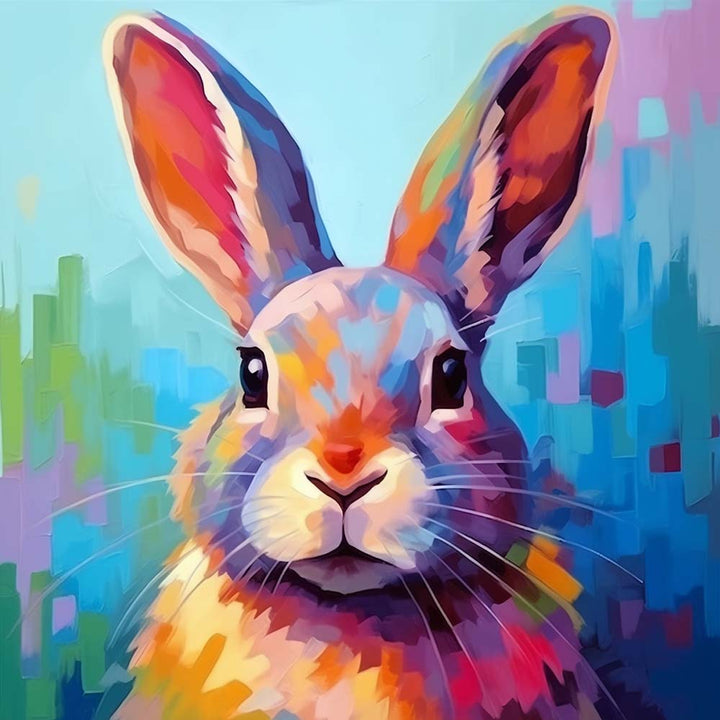 Colored Bunny Cross Stitch Kits