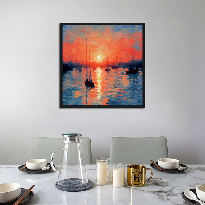Sailing Boat at Sunset Cross Stitch Kits