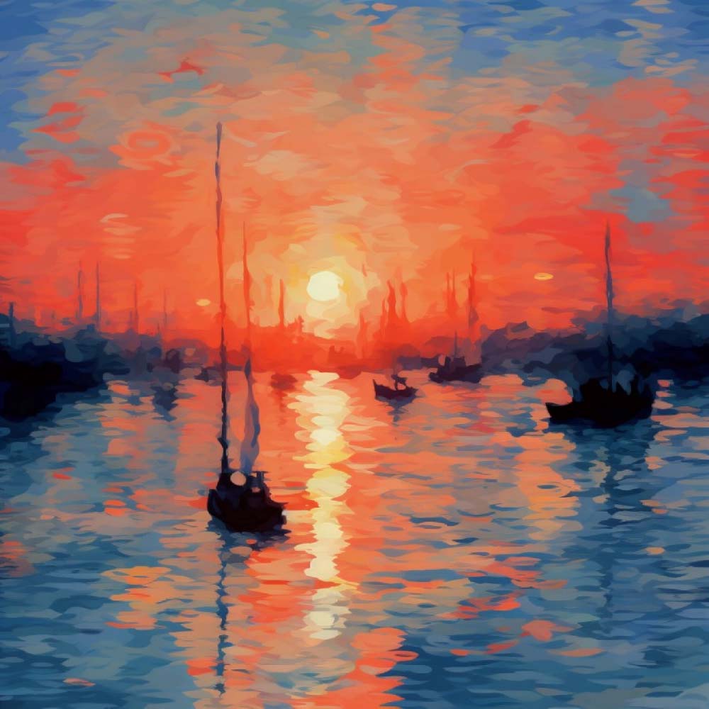 Sailing Boat at Sunset Cross Stitch Kits