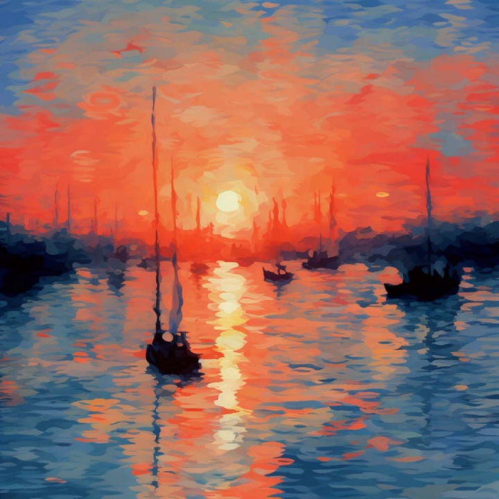 Sailing Boat at Sunset Cross Stitch Kits