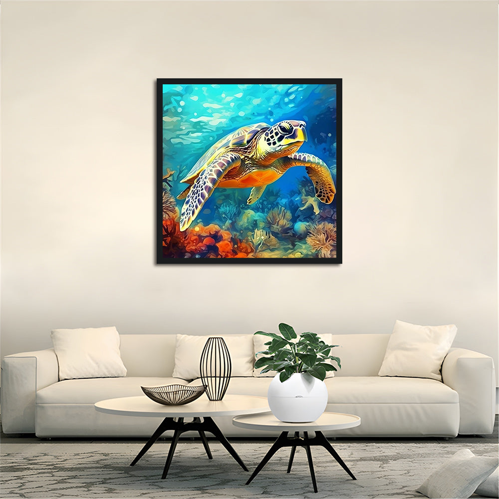 Swimming Turtle Cross Stitch Kits