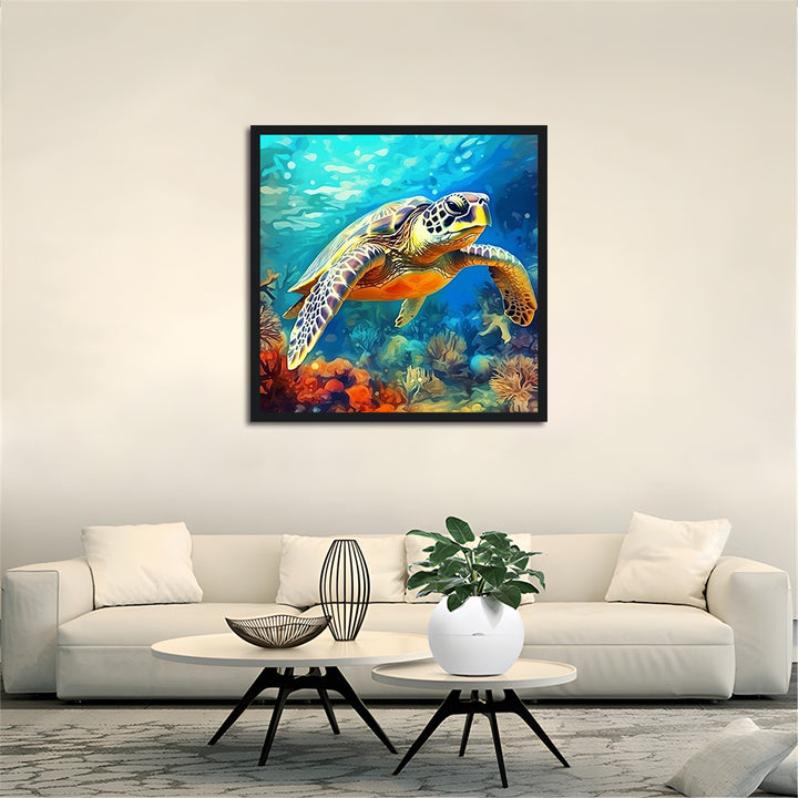Swimming Turtle Cross Stitch Kits