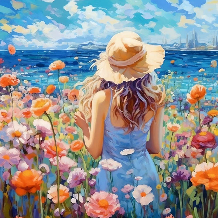 Beautiful Back in the Sea of Flowers Cross Stitch Kits