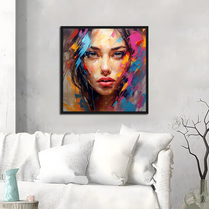 Oil Painting Beautiful Face Cross Stitch Kits