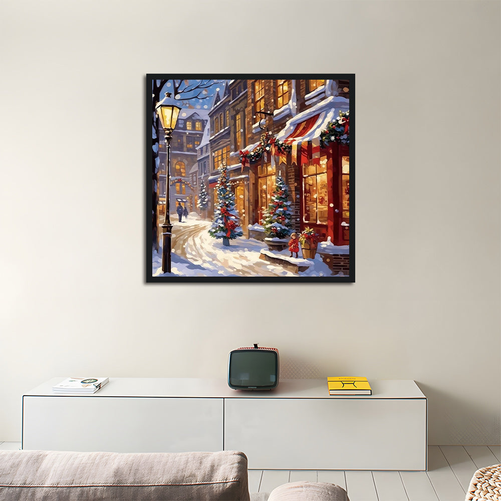 Christmas Street Corner Cross Stitch Kits