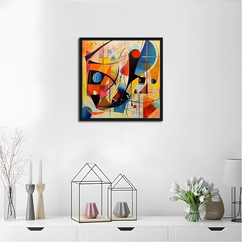 Abstract Line Color Block Cross Stitch Kits