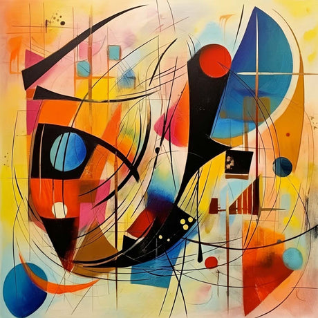 Abstract Line Color Block Cross Stitch Kits