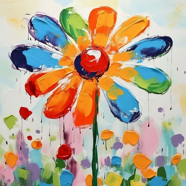 Oil Painting Small Flowers Cross Stitch Kits