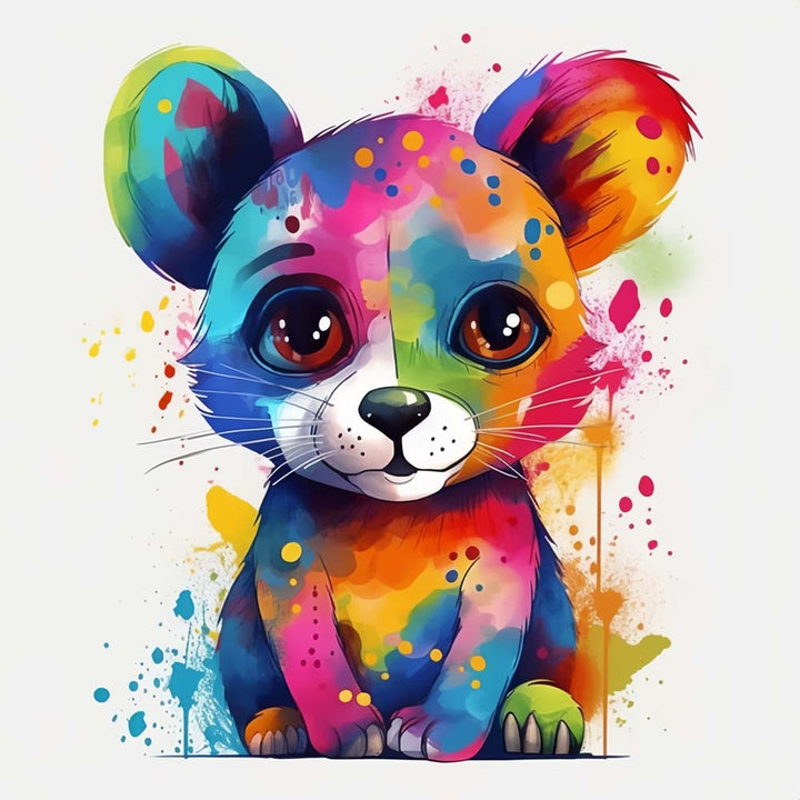 Colorful Cartoon Bear Cross Stitch Kits