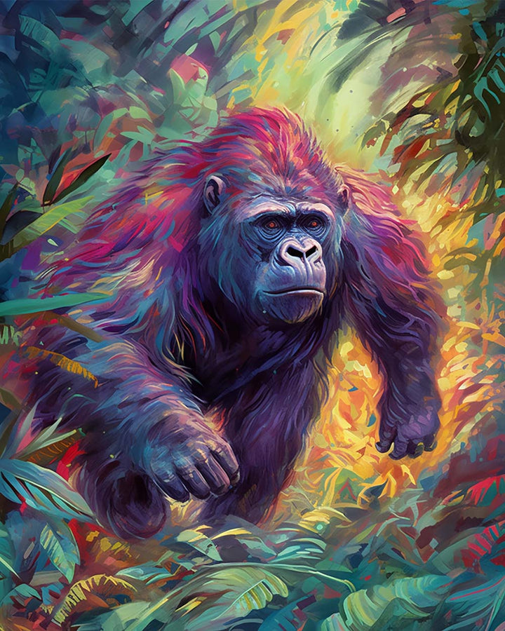 Gorilla in the Jungle Cross Stitch Kits