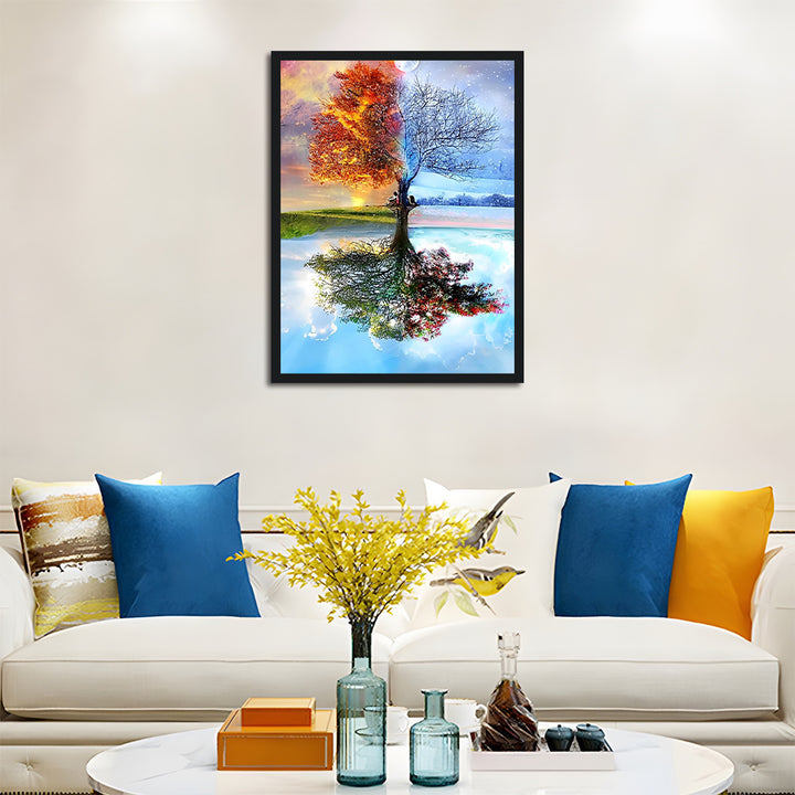 Four Seasons on the Tree Cross Stitch Kits