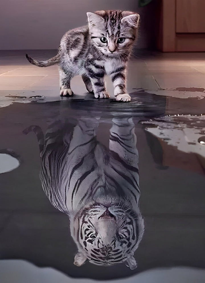 Cat's Reflection Cross Stitch Kits