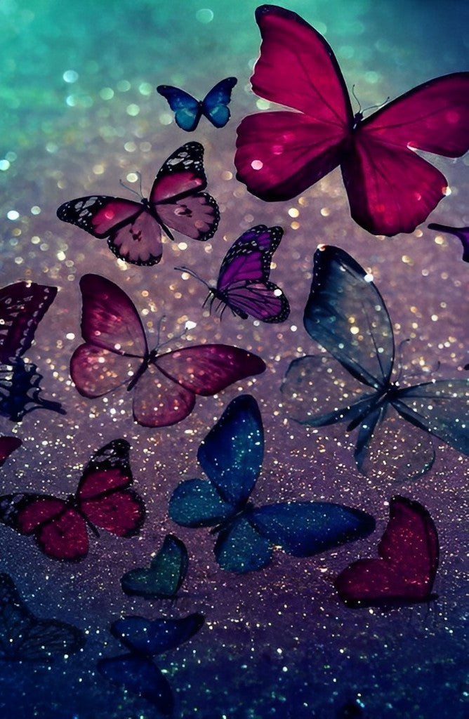 Shiny Butterfly Cross Stitch Kits