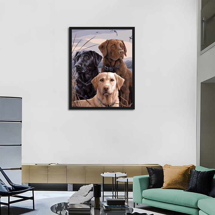Three Labradors Cross Stitch Kits