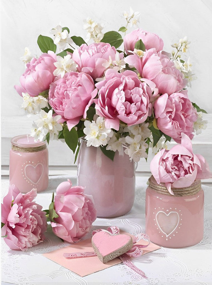 Pink Bouquet Cross Stitch Kits