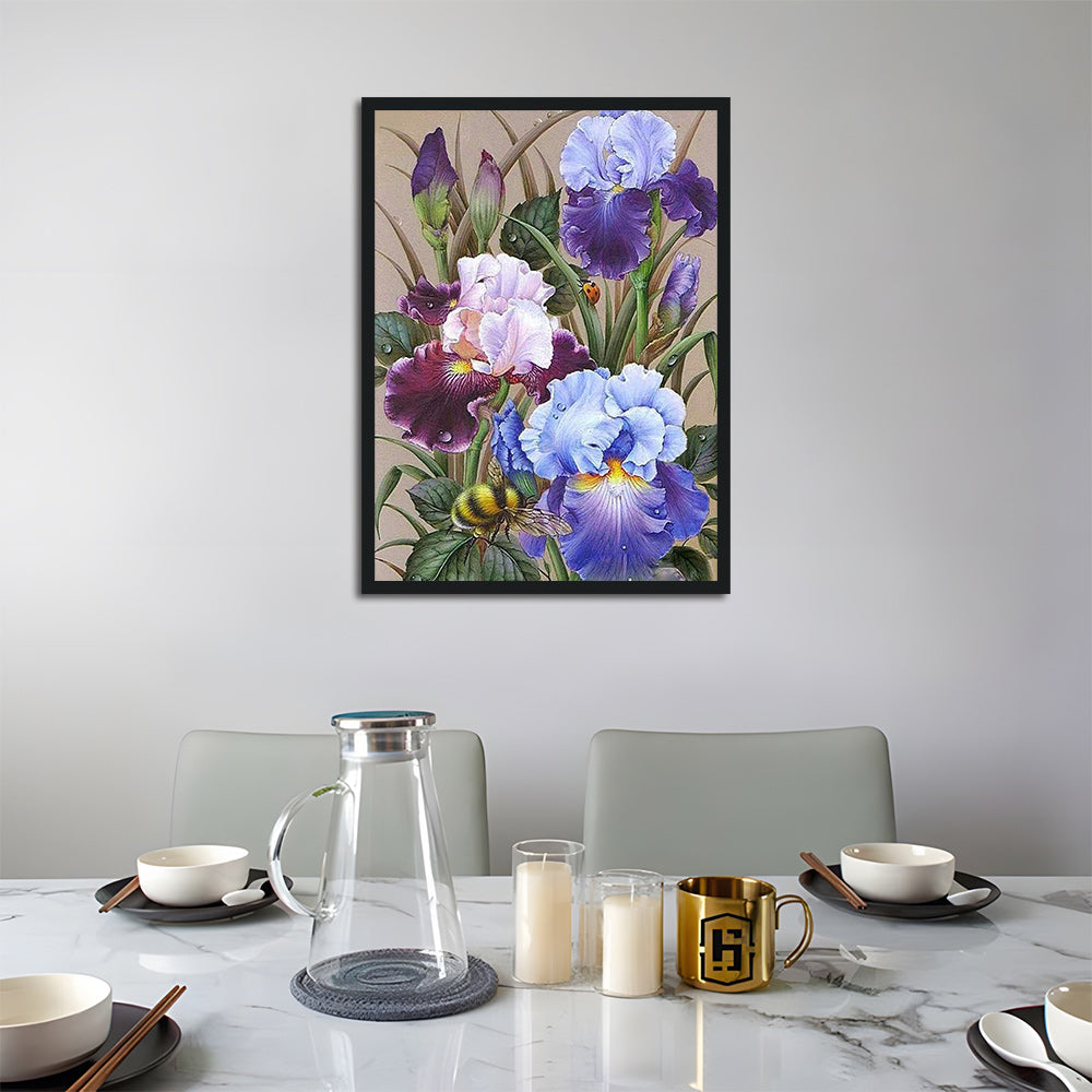 Purple Irises Cross Stitch Kits