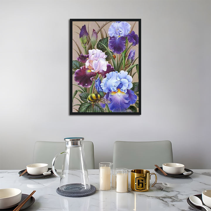Purple Irises Cross Stitch Kits