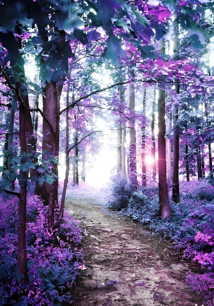 Purple Forest Trail Cross Stitch Kits
