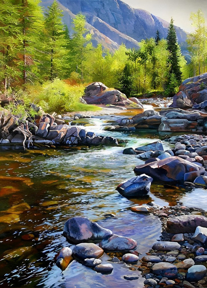 Stream in the Forest Cross Stitch Kits