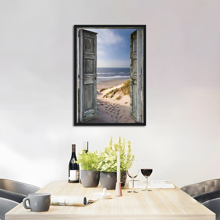 The Sea behind the Door Cross Stitch Kits