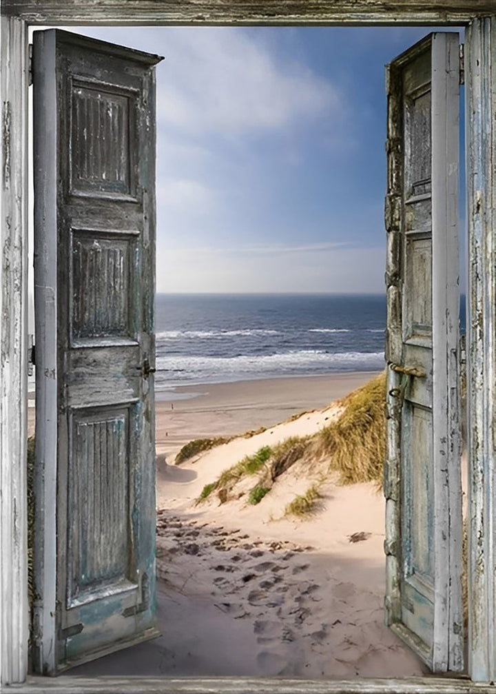 The Sea behind the Door Cross Stitch Kits