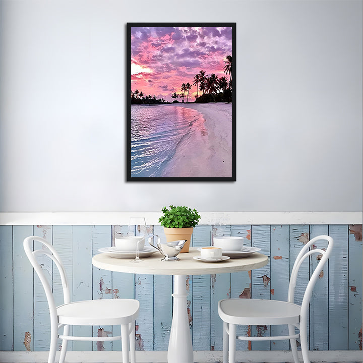 Pink Sky at the Seaside Cross Stitch Kits
