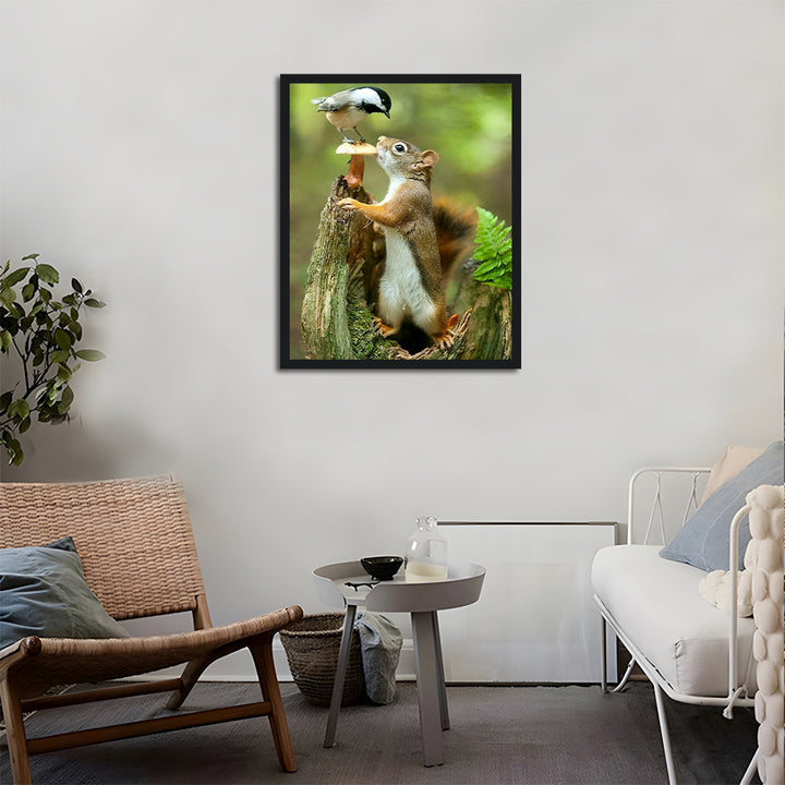 Standing Little Squirrel Cross Stitch Kits
