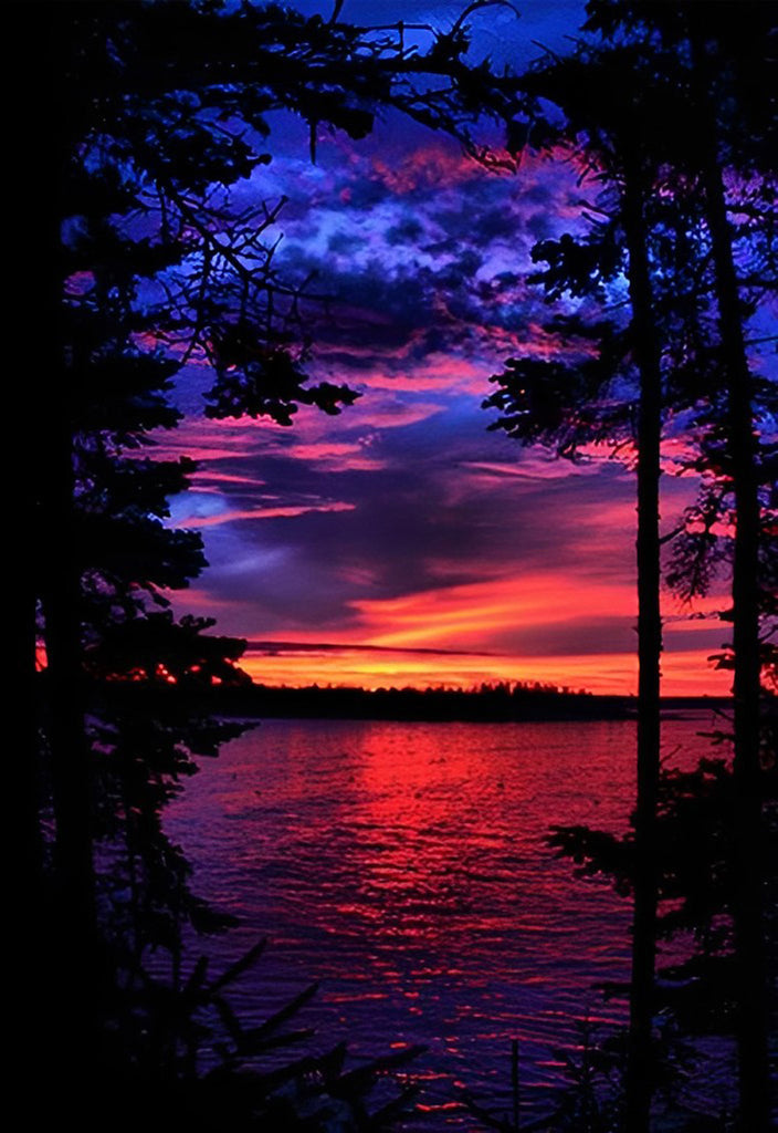 Purple Sunset Cross Stitch Kits