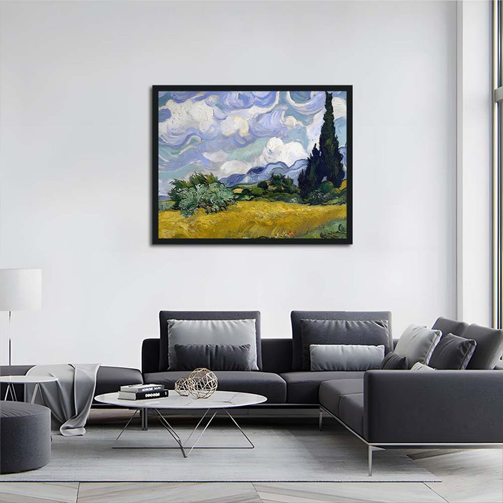 Wheat Field with Cypresses Cross Stitch Kits