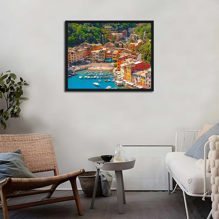 Bright Buildings Overlook Calm Water Cross Stitch Kits