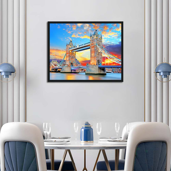 Tower Bridge Rise above Thames Cross Stitch Kits