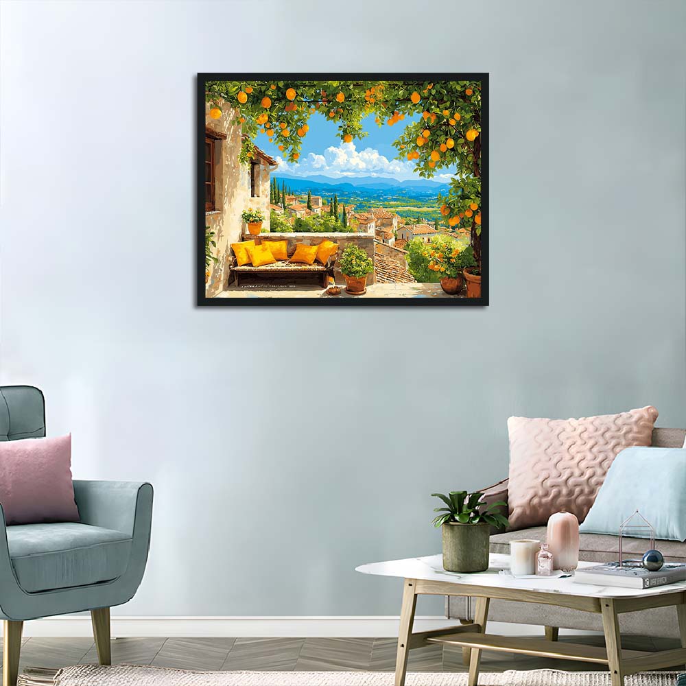 Lemon Tree Covers Sunny Terrace Cross Stitch Kits