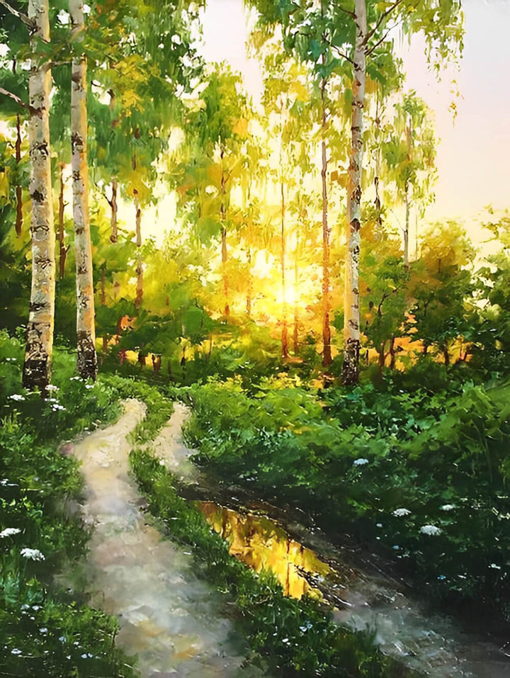 Sunlight Shines Through the Tall Trees Cross Stitch Kits