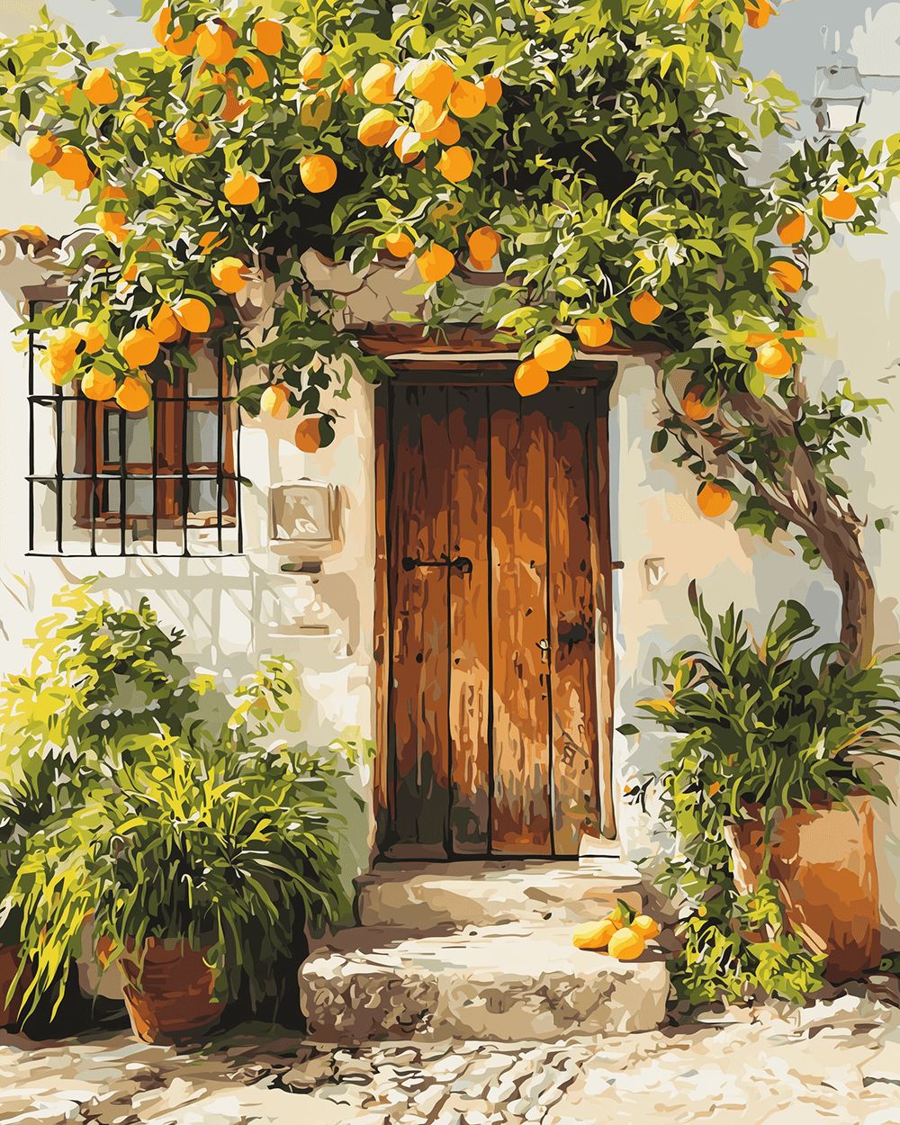 Ripe Lemons Hang above Door Cross Stitch Kits