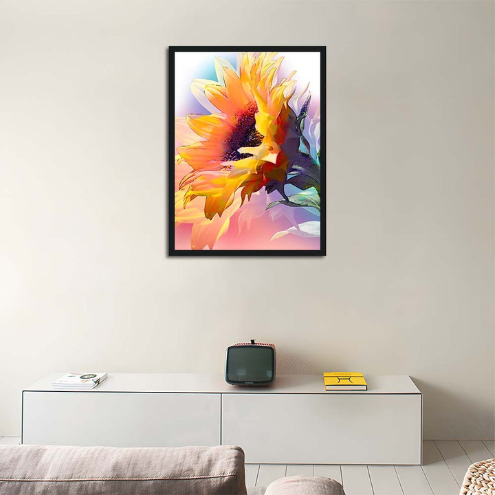 Single Sunflower Catches Dreamy Light Cross Stitch Kits