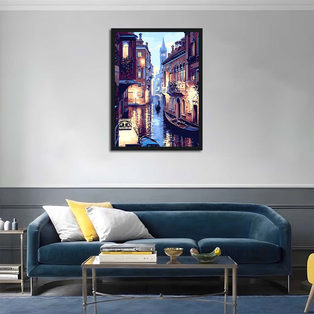 Golden Windows Glow above Water Cross Stitch Kits