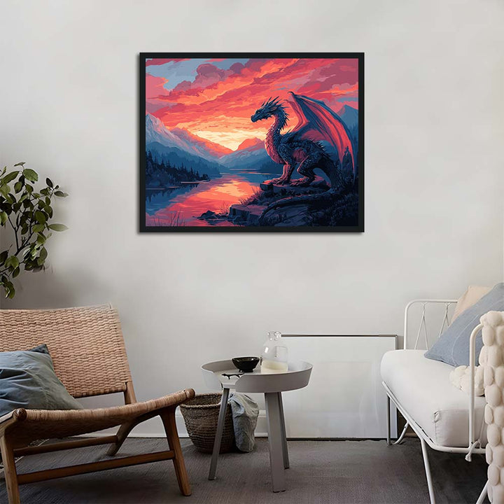 Red Sky Frames Silent Dragon Cross Stitch Kits