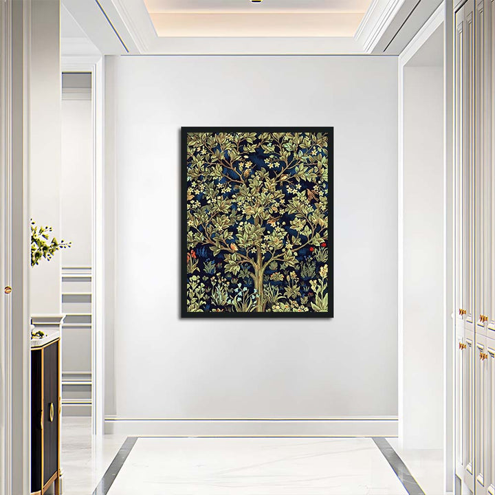 Leafy Tree Shelters Small Birds Cross Stitch Kits